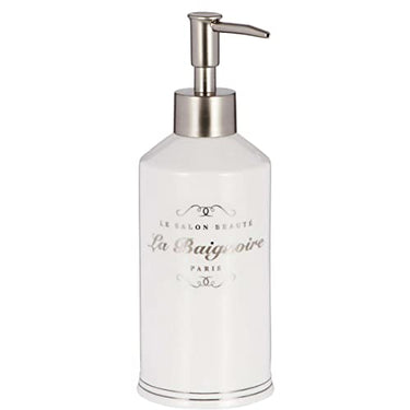 BUTLERS Salon Beauté soap dispenser refillable 7.5 x 7.5 x 20.3 cm in white - pump soap dispenser, dish soap dispenser on sale